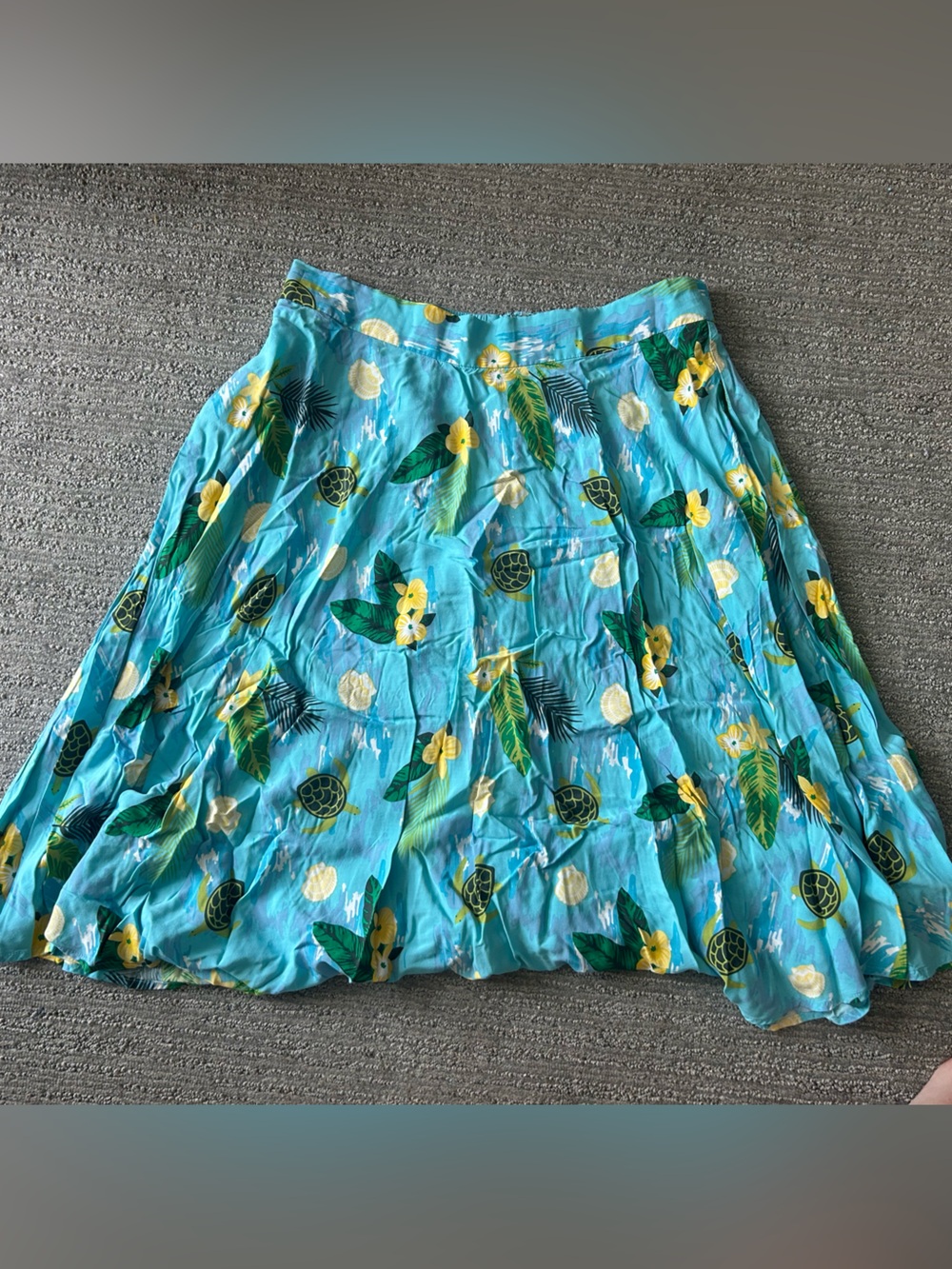 ModCloth tropical turtle print skirt